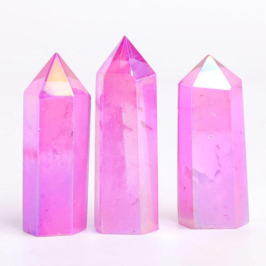 Aura Purple Crystal Points Wholesale Crystals USA