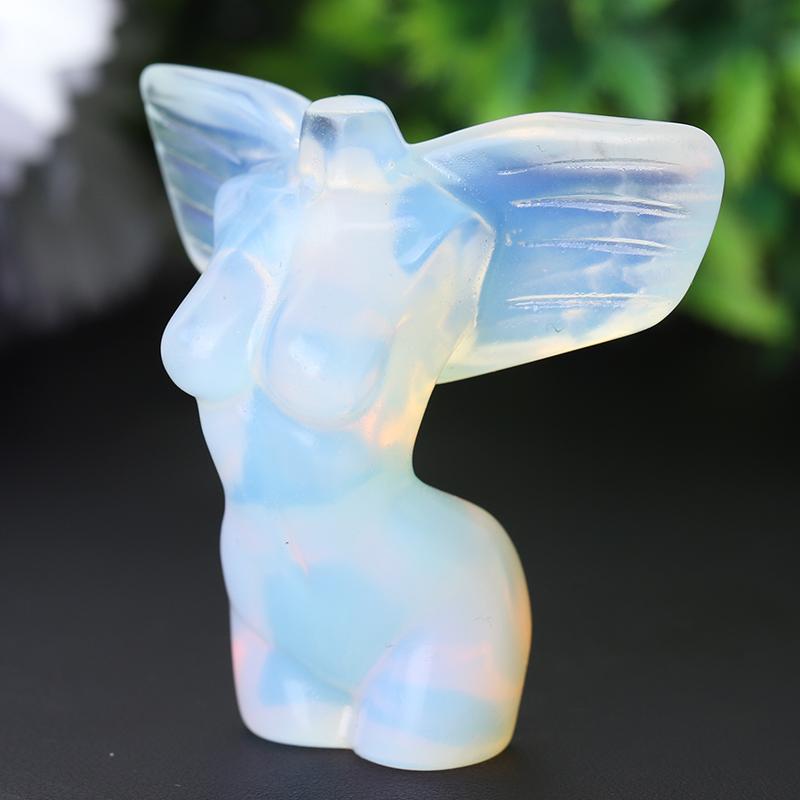 2" Crystal Model with Wings Crystal Carvings Wholesale Crystals USA