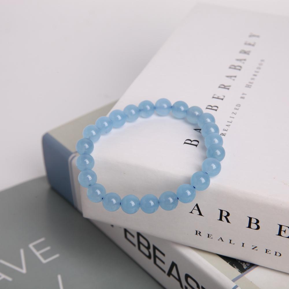 8mm Blue Chalcedony Crystal Bracelet Wholesale Crystals USA