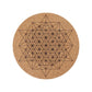 Cork Carved Pattern Coaster