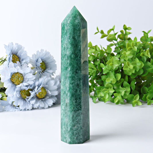 8" Green Strawberry Quartz Crystal Tower Wholesale Crystals USA