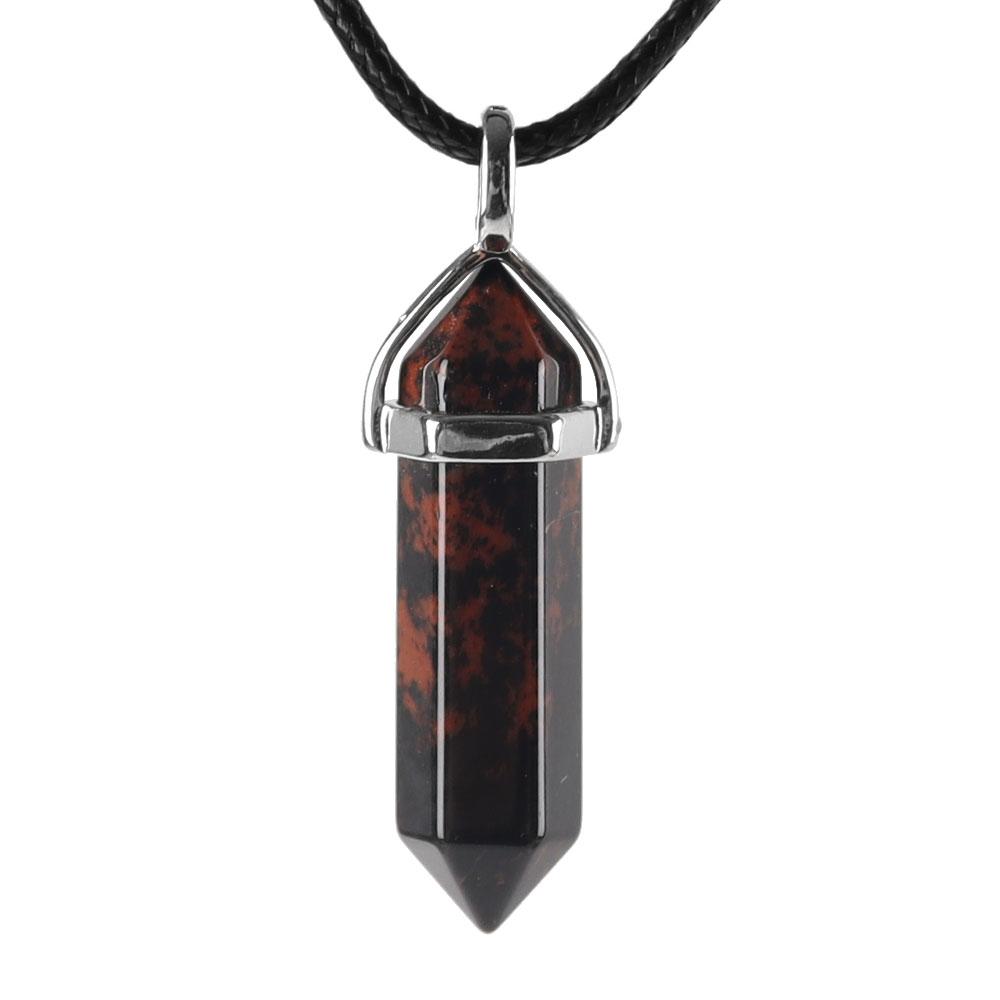Natural Semi-Precious Gemstone Crystal Healing Hexagonal Point Chakra Pendant Wholesale Crystals USA