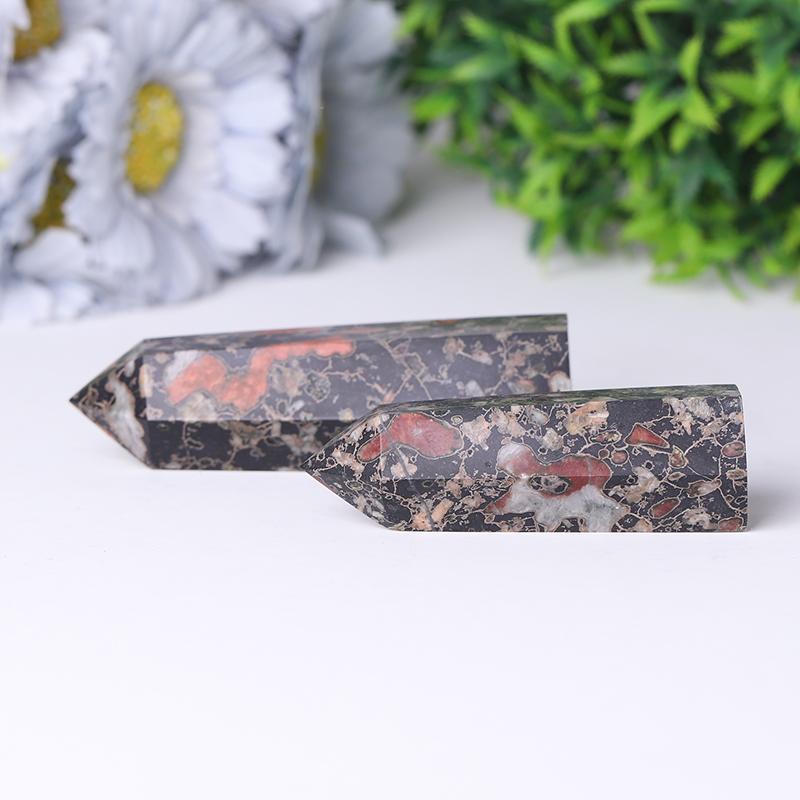 Natural Plum Blossom Flower Jade Points Healing Crystal Tower Wholesale Crystals USA