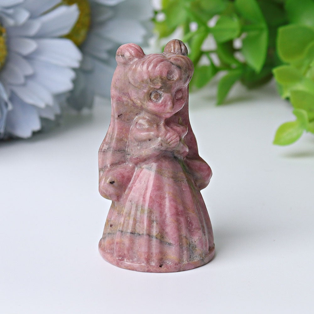 2.3" Rhodonite Princess Serenity Crystal Carvings Wholesale Crystals USA