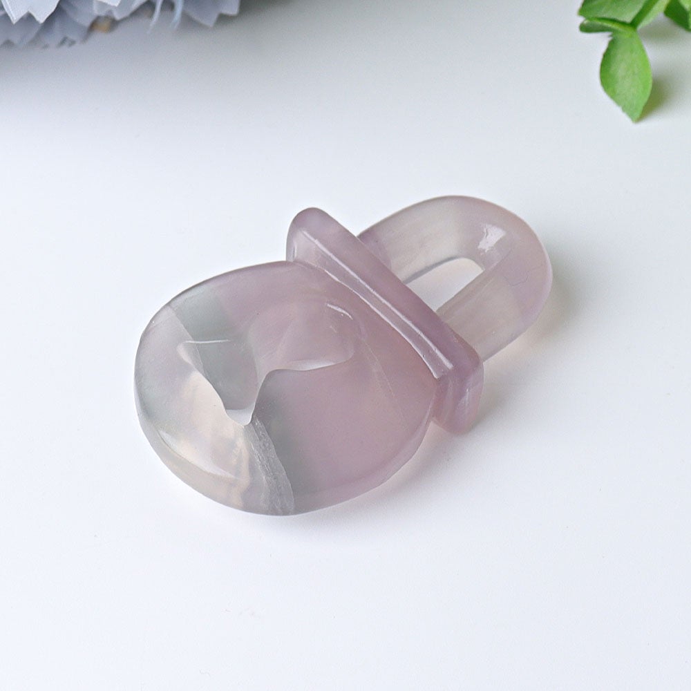 2.4" Fluorite Lock Crystal Carvings Wholesale Crystals USA