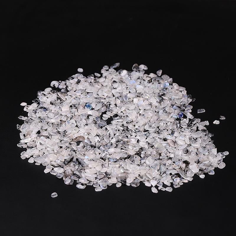 0.1kg Different Size Natural Moonstone Chips Crystal Chips for Decoration Wholesale Crystals USA