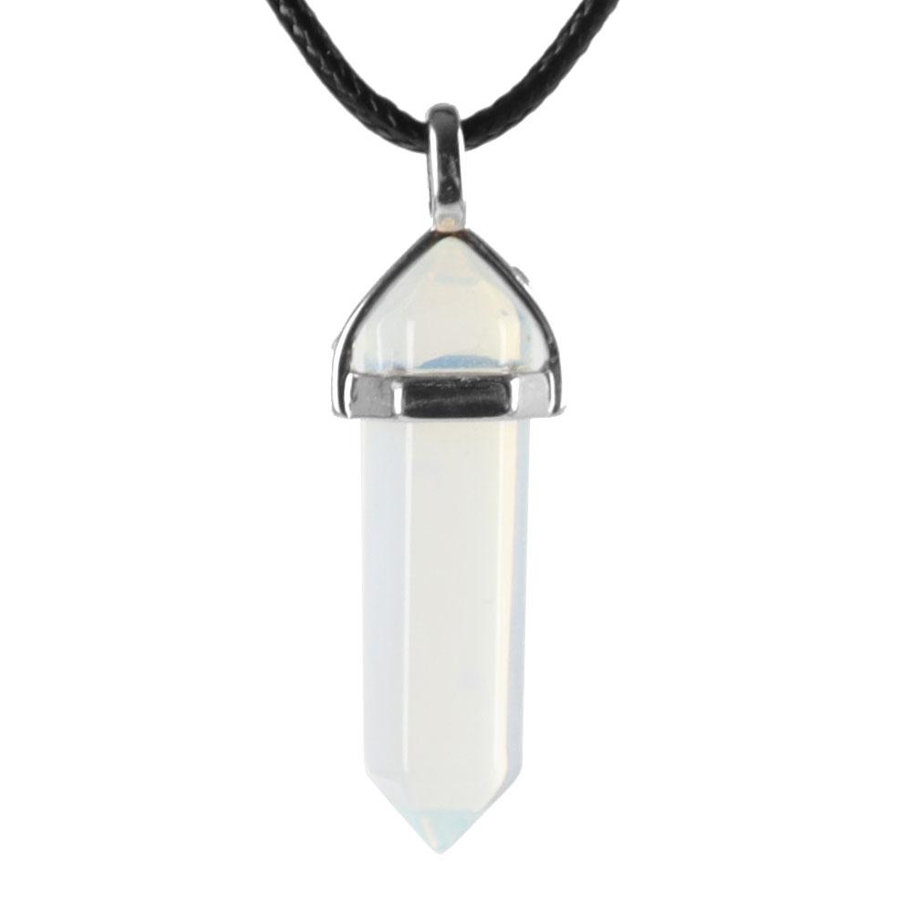Natural Semi-Precious Gemstone Crystal Healing Hexagonal Point Chakra Pendant Wholesale Crystals USA