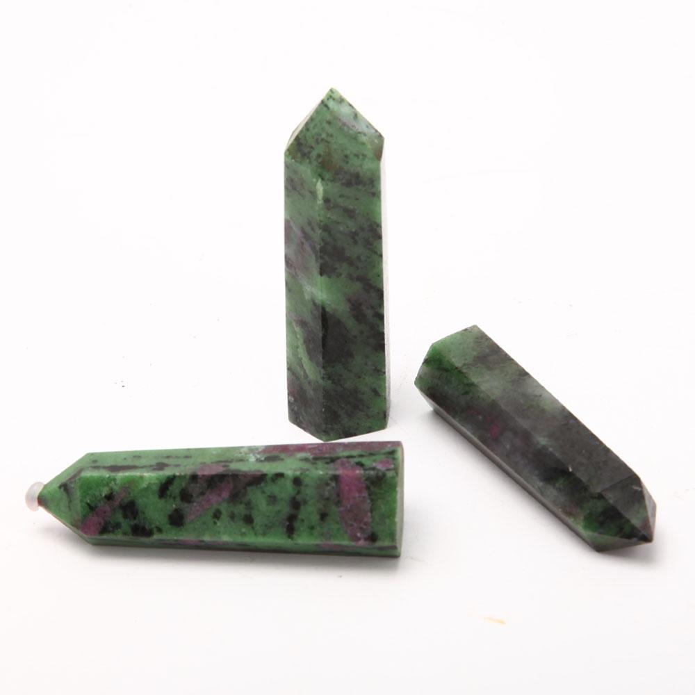 Set of 3 Ruby in Zoisite Crystal Point Wholesale Crystals USA