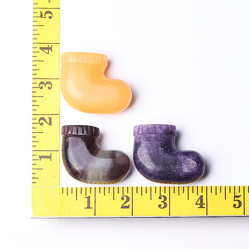 1.9" Sock Crystal Carvings for Christmas Wholesale Crystals USA