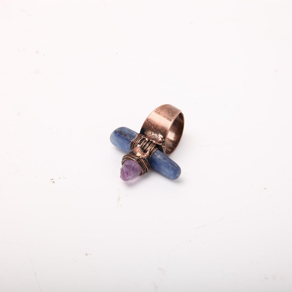 Handmade Amethyst Kyanite Ring Wholesale Crystals USA