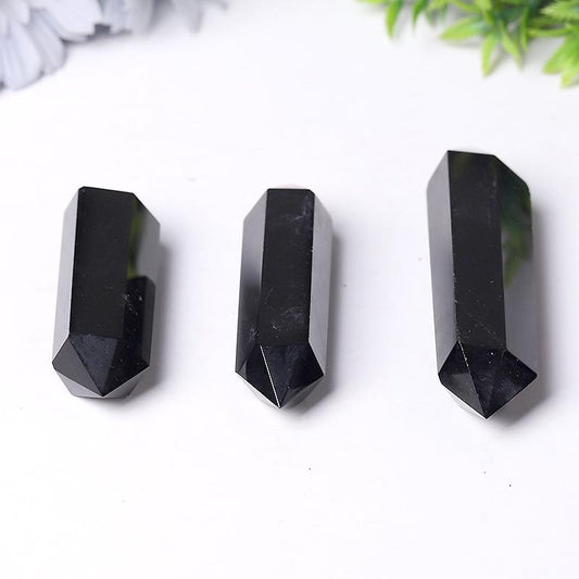 Wholesale Black Obsidian Double Terminated Point Wholesale Crystals USA