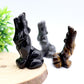 Hand carved wolf shaped crystal animal carving crafts Wholesale Crystals USA