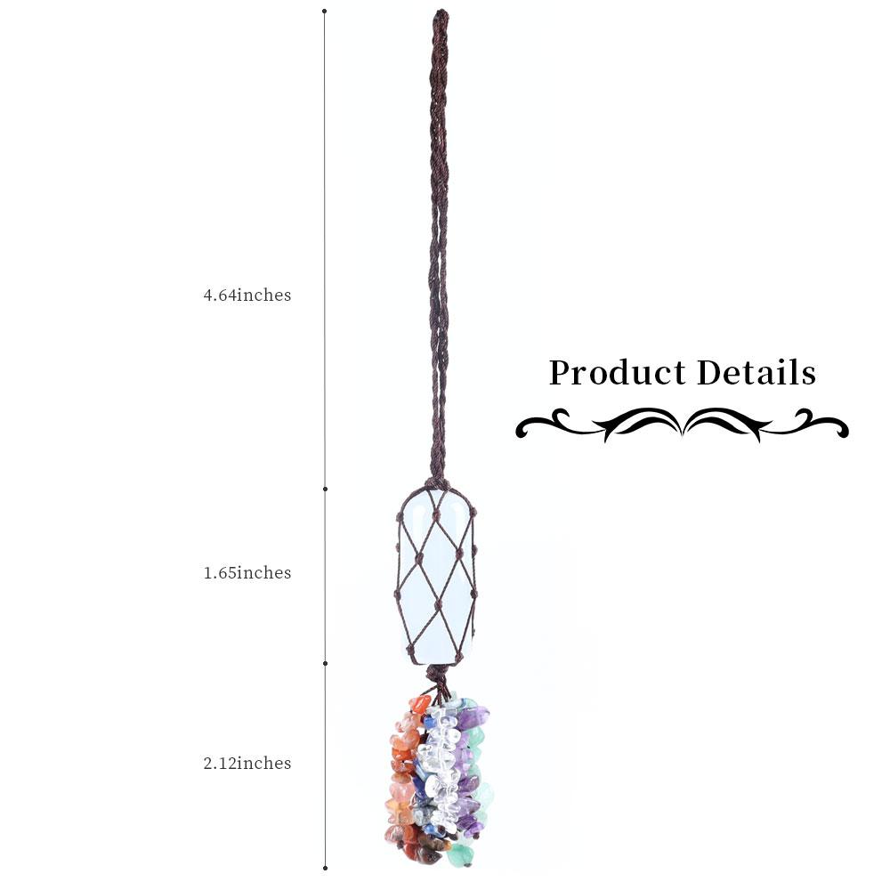Natural Raw Clear Crystal Healing Stone Chakra Tassels Hanging Ornament Wholesale Crystals USA