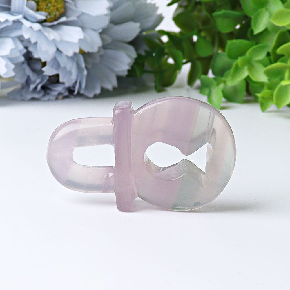 2.4" Fluorite Lock Crystal Carvings Wholesale Crystals USA