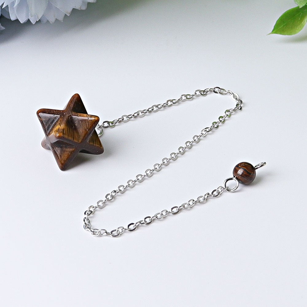 0.5" Merkaba Pendulum Wholesale Crystals USA