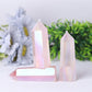 Wholesale High Quality Reiki Beautiful Angel Aura Rose Quartz Point Healing Stone Narural Crystal Tower Wholesale Crystals USA
