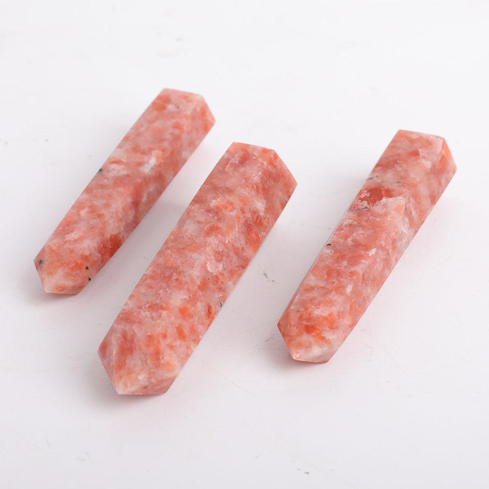 Set of 3 Gold Strawberry Quartz Points Wholesale Crystals USA