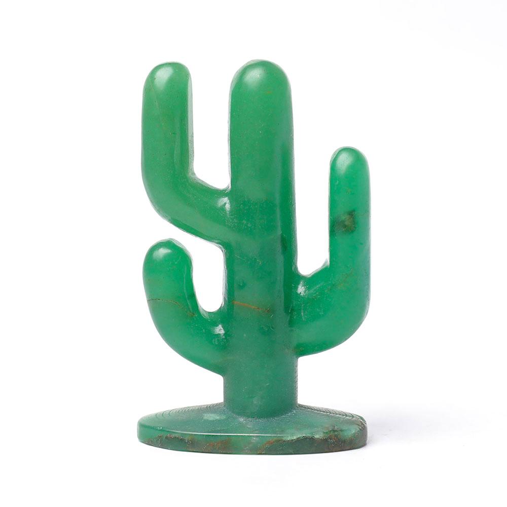 Natural Aventurine Cactus Carving Wholesale Crystals USA