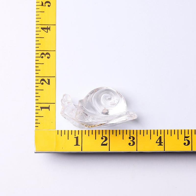 1.2-1.5" Clear Quartz Snail Crystal Carvings Wholesale Crystals USA