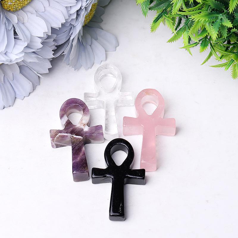 2" Egypt Cross Crystal Carvings Wholesale Crystals USA
