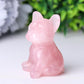 Rose Quartz Dog Crystal Carvings Wholesale Crystals USA
