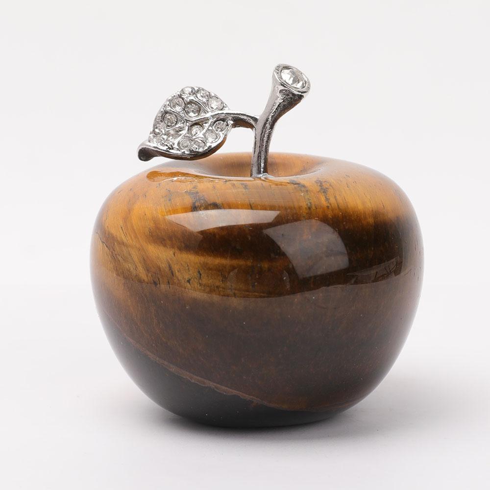 2" Crystal Apple Carvings Wholesale Crystals USA