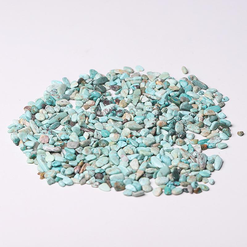 0.1kg 5-7mm Natural Turquoise Chips for Decoration Wholesale Crystals USA