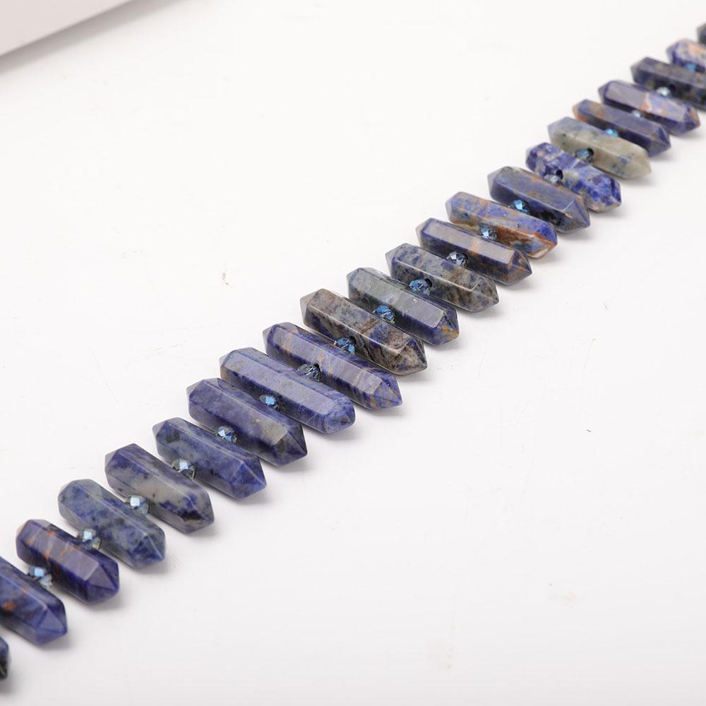 Sodalite Crystal Point Necklace Wholesale Crystals USA