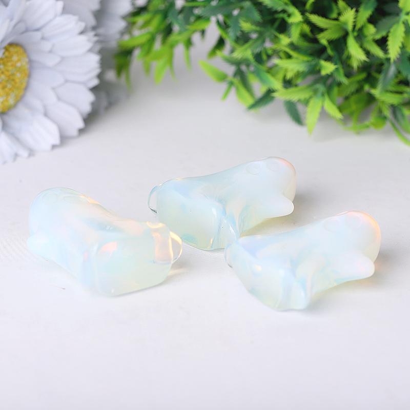 1.8" Opalite Ghost Crystal Carvings for Halloween Wholesale Crystals USA