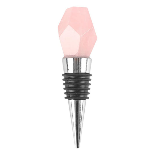 Rose quartz Crystal Carvings Champagne Bottle Stoppers for Wedding Gifts and Decoration Wholesale Crystals USA