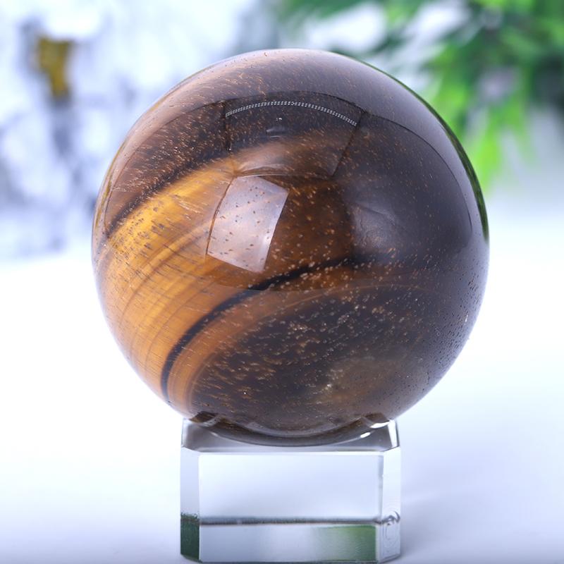 2.0"-4.0" Tiger Eye Sphere Wholesale Crystals USA