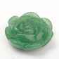 Set of 2 Aventurine Rose Quartz Flower Carvings
