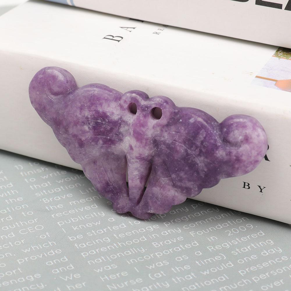 Purple Mica Butterfly Shape Pendant Wholesale Crystals USA
