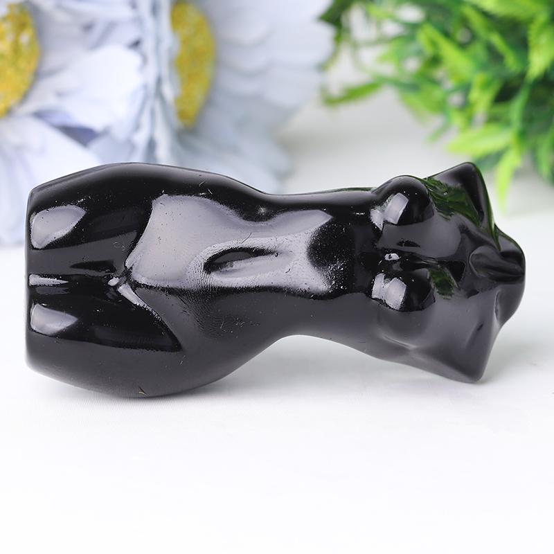 3" Black Obsidian Woman Model Body Crystal Carvings Wholesale Crystals USA