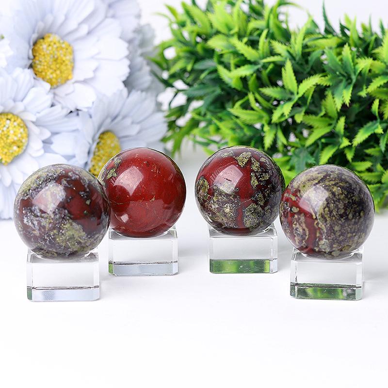 1.5" Dragon Blood Stone Crystal Sphere Wholesale Crystals USA
