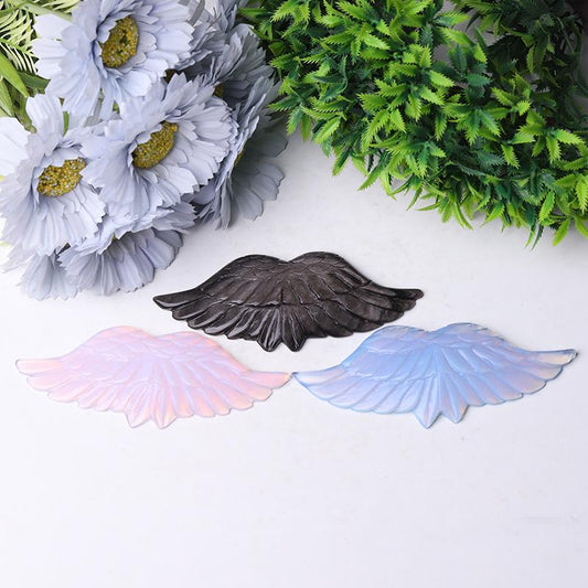 4.5" Angel Wings Crystal Carvings Wholesale Crystals USA