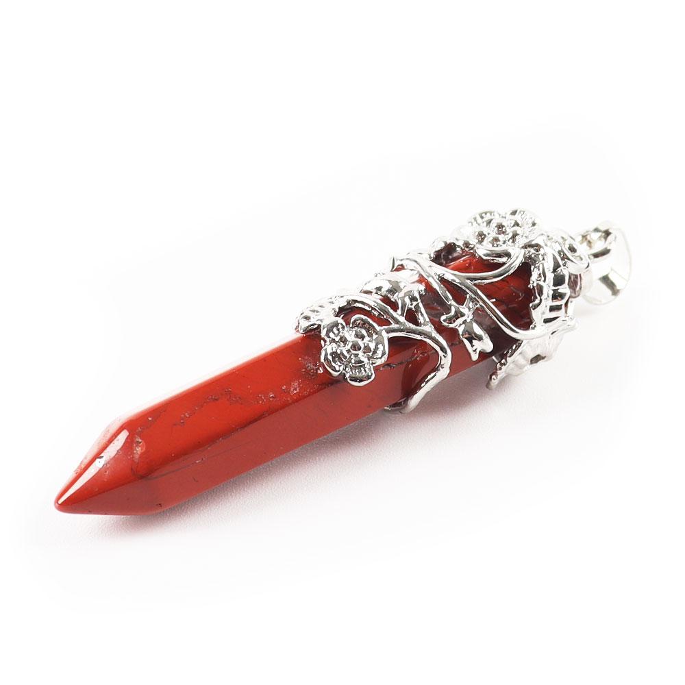 Hexagonal Wire Wrapped Pointed Quartz Pendant Wholesale Crystals USA