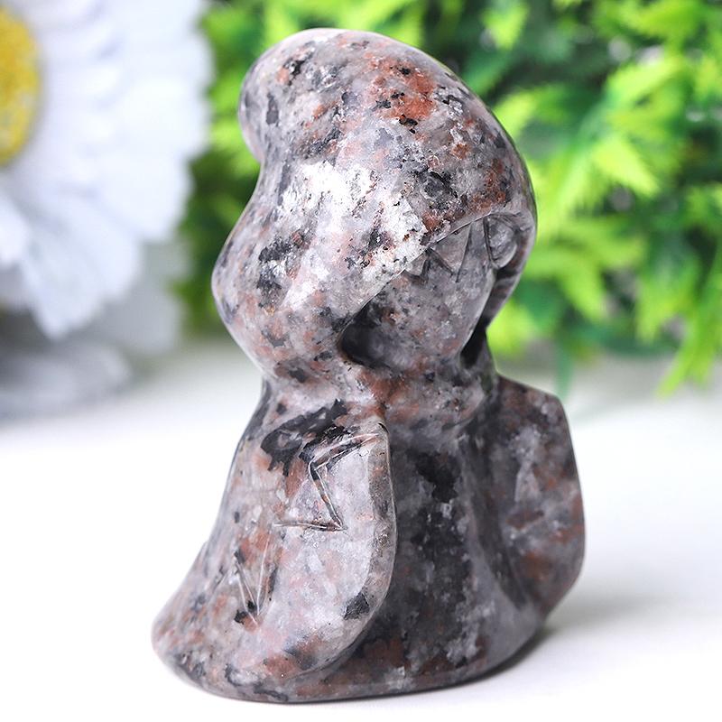 3" Yooperlite Witch Crystal Carvings for Halloween Wholesale Crystals USA