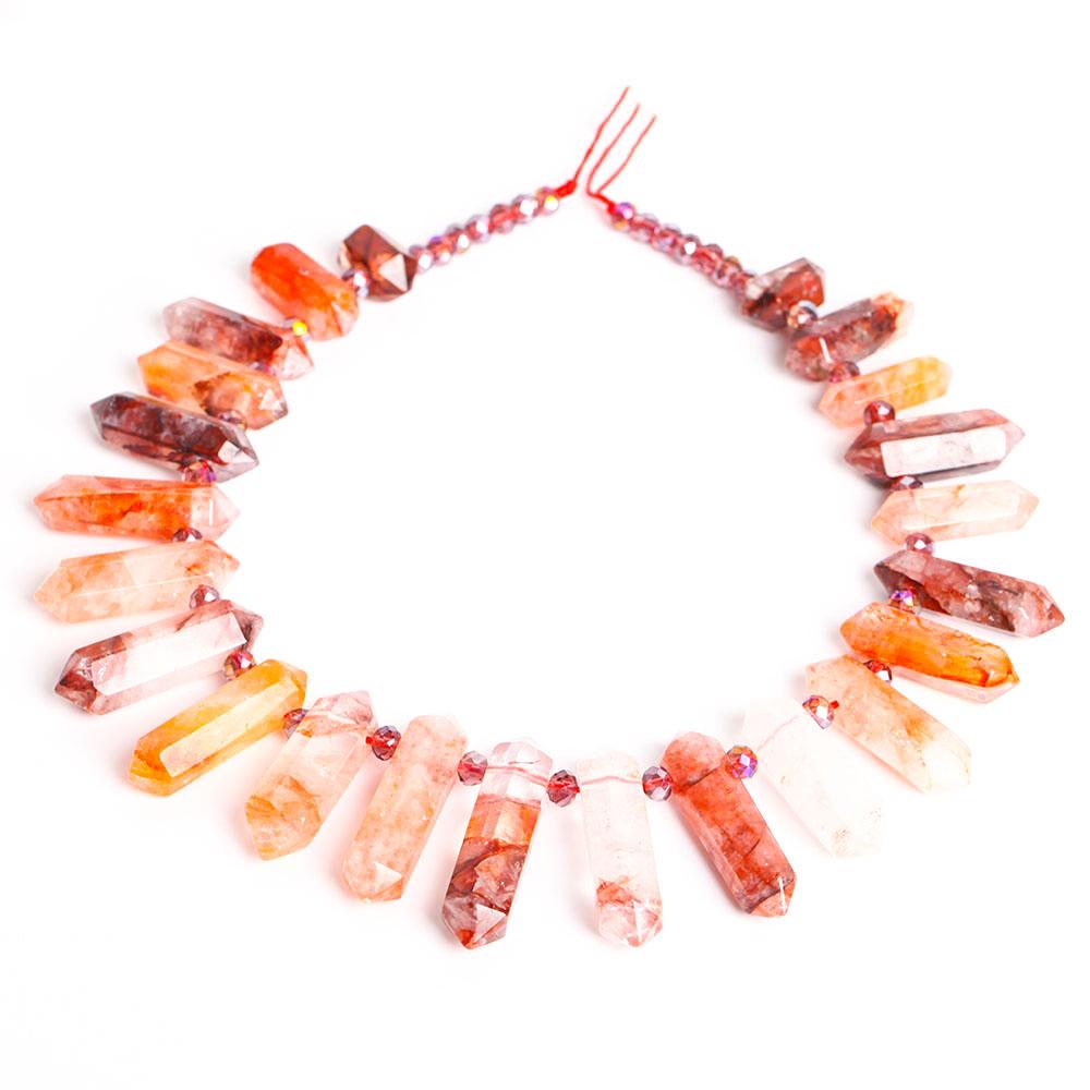 Natural Crystal Point Chain Strings Use for DIY Wholesale Crystals USA
