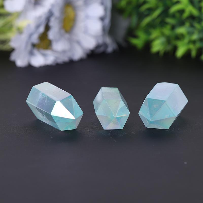 Wholesale Natural Blue Angel Aura Clear Quartz Crystal Points Healing Crystals Wholesale Crystals USA