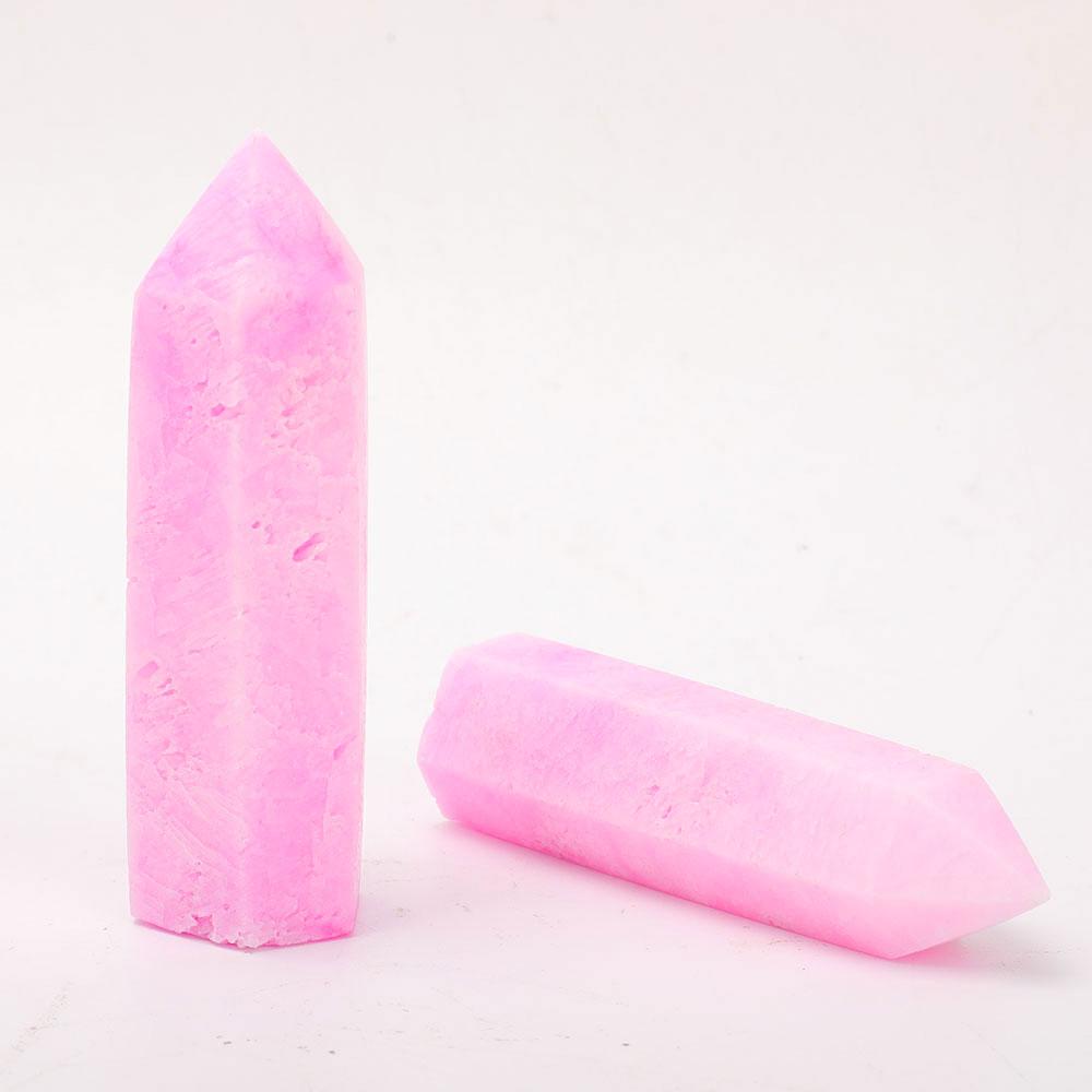Set of 2 Pink Aragonite Points Wholesale Crystals USA
