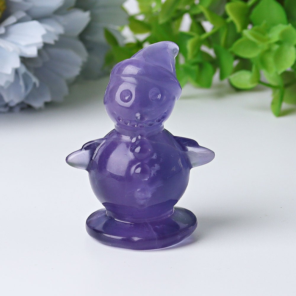 2.3" Fluorite Snowman Crystal Carvings Wholesale Crystals USA