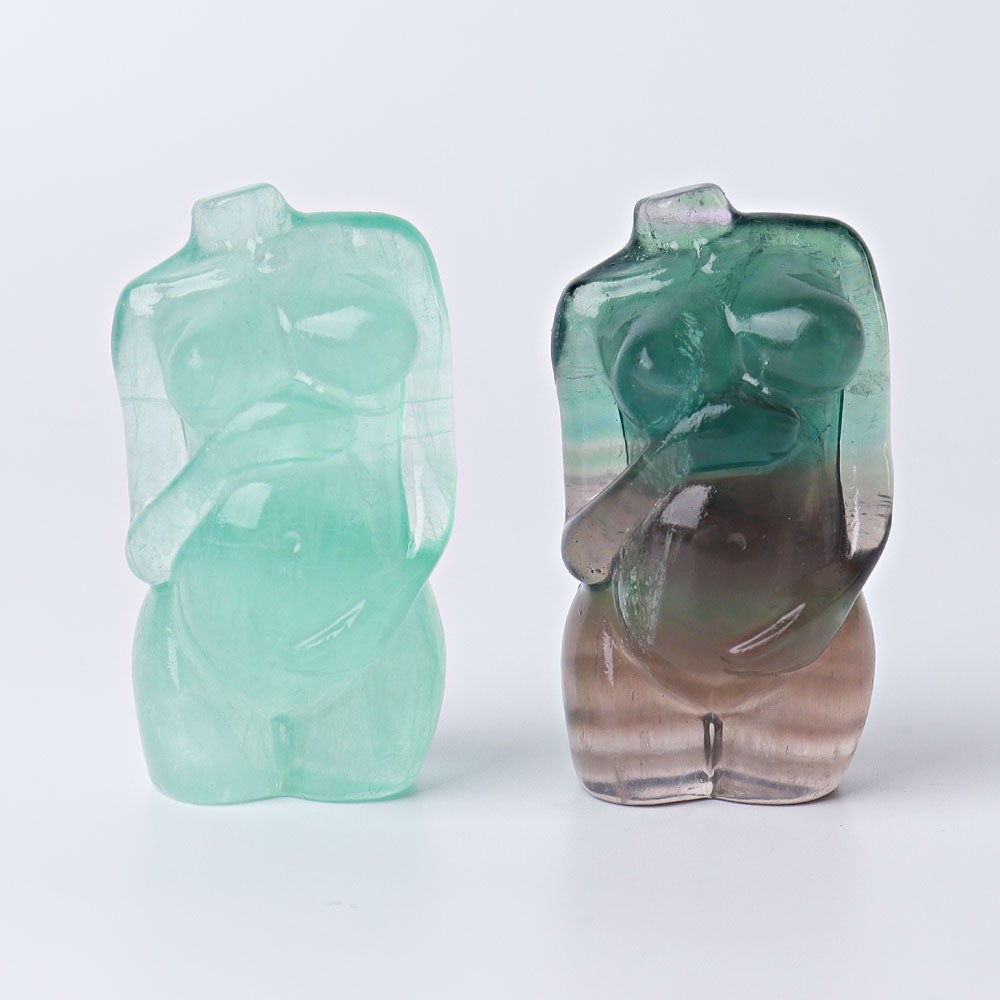 2.4" Fluorite Model Body Carving Wholesale Crystals USA