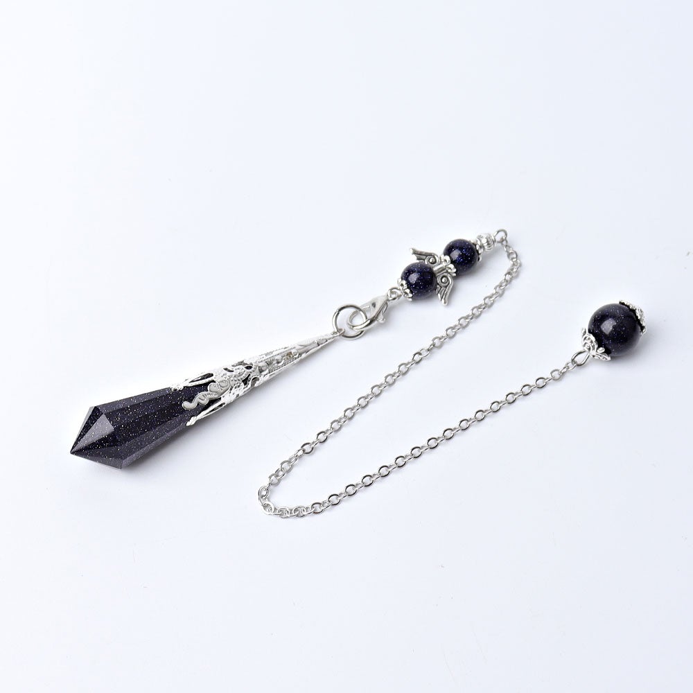 11.8" Long Chain Crystal Pendulum Wholesale Crystals USA