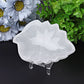 4.8" Selenite Leaf Shape Bowl Crystal Carving Wholesale Crystals USA
