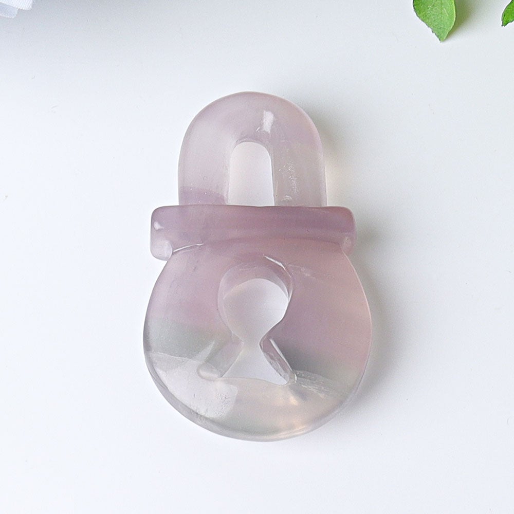 2.4" Fluorite Lock Crystal Carvings Wholesale Crystals USA