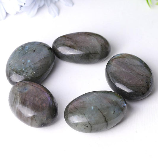 1.5"-2.0" Labradorite Tumbles Palm stones Wholesale Crystals USA