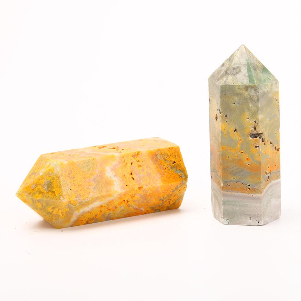 Set of 2 Bumble Bee Jasper Points Wholesale Crystals USA