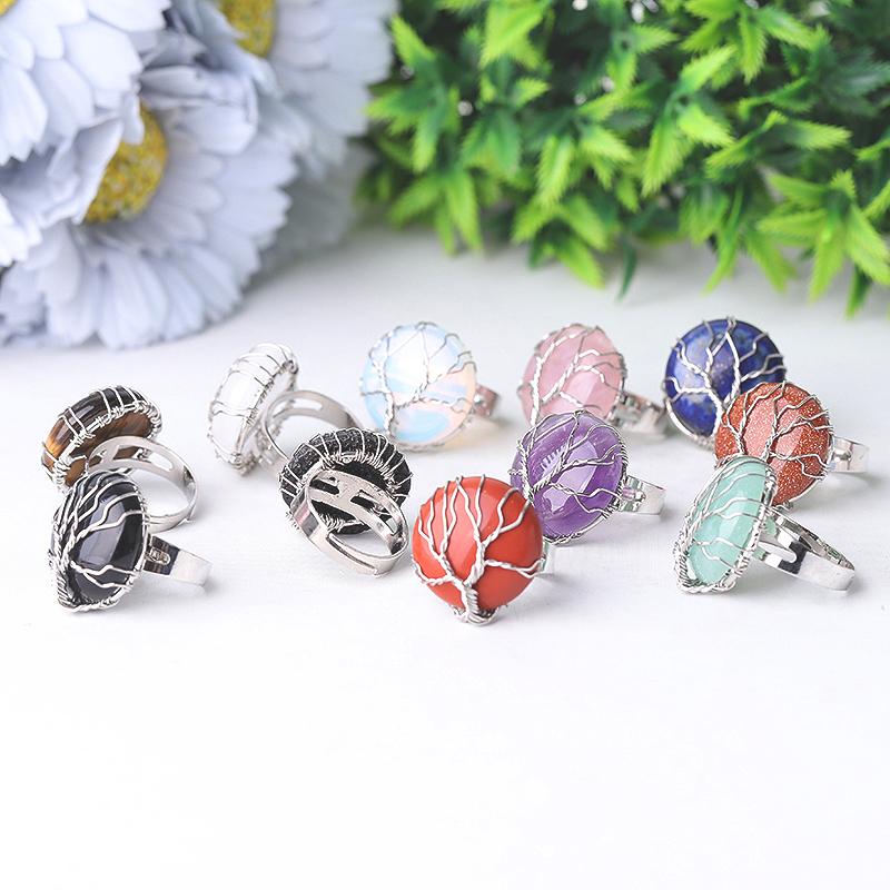 Tree of Life Crystal Rrings Wholesale Crystals USA