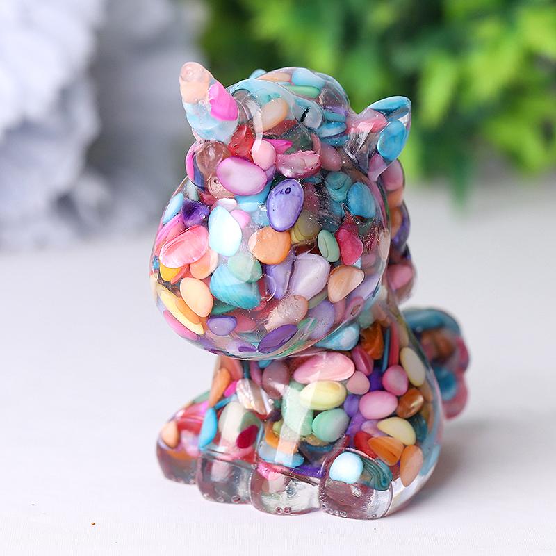 2.5"-3.0" Resin Unicorn Crystal Carvings Wholesale Crystals USA